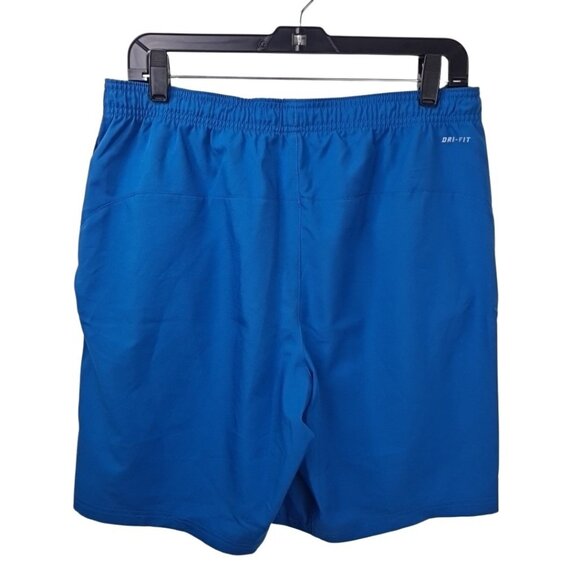 Nike Dri Fit Power Men's Woven Blue Athletic Shorts Sportswear Size M - Picture 2 of 9